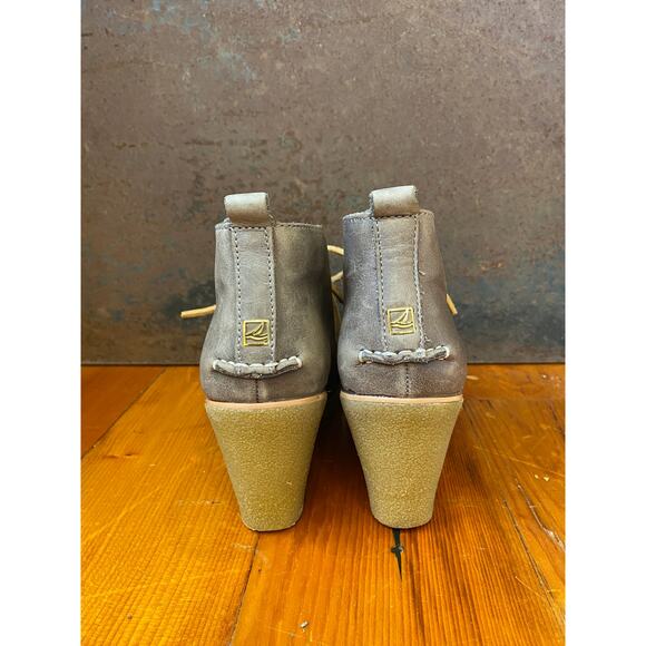 Sperry TopSider Harlow Wedge Chukka Booties Women’s 7, Taupe Gray - Picture 4 of 6